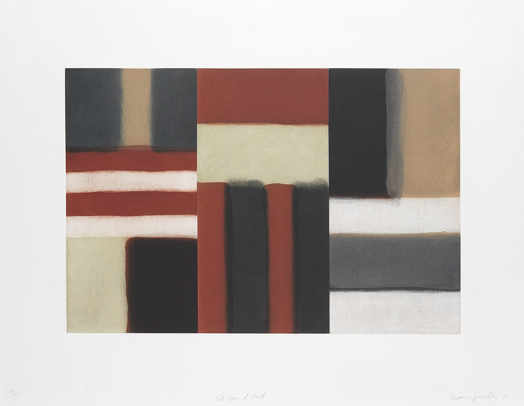SEAN SCULLY Cut Ground Red.